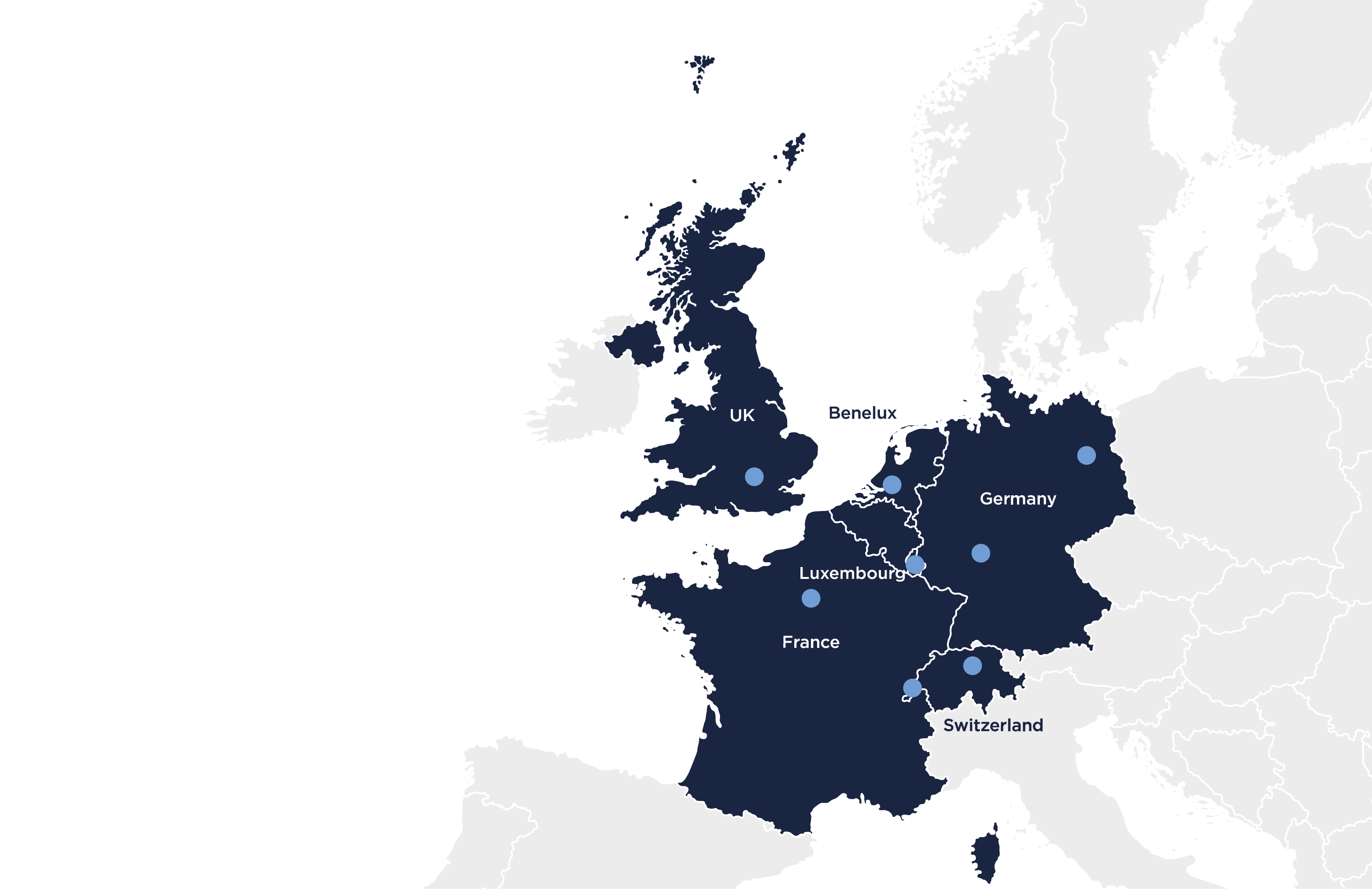 Map of EDR REIM locations